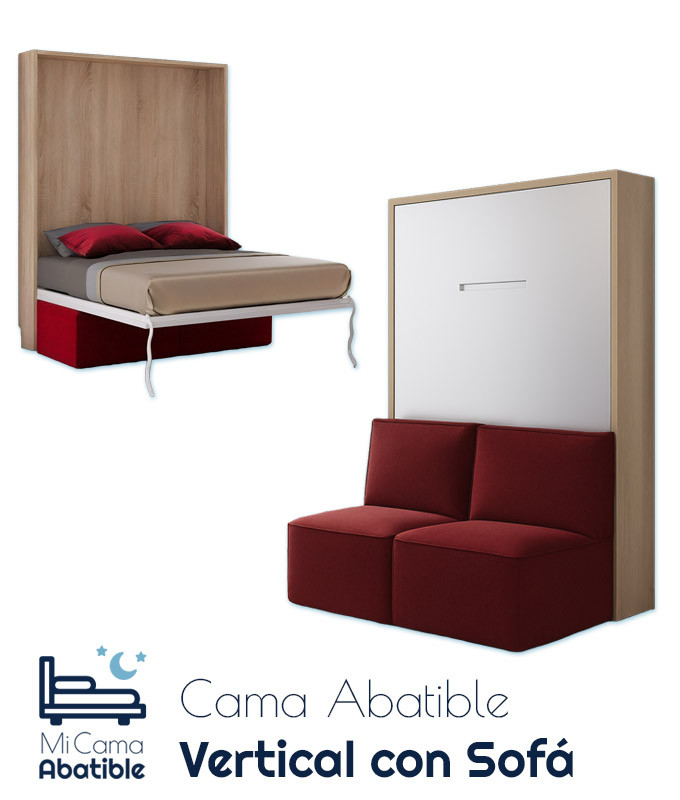 Cama Abatible Vertical con Sofá Ref CAN15200