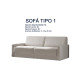 Cama Abatible Horizontal con Sofá Ref CAN34000