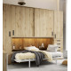 Cama Abatible en medidas individuales y matrimoniales con armario de puertas correderas Ref CAZ22000