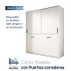 Cama Abatible en medidas individuales y matrimoniales con armario de puertas correderas Ref CAZ22000