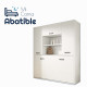 Cama Abatible en medidas individuales y matrimoniales con armario superior Ref CAZ24000