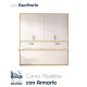 Cama Abatible Horizontal con escritorio y armario Ref CAY71000