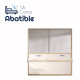 Cama Abatible Horizontal con escritorio y armario de puertas correderas Ref CAY72000