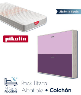 Pack Litera Abatible Horizontal con Colchones Ref CAZ17000