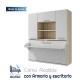 Cama Abatible con escritorio y armario Ref CAZ26000