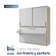 Cama Abatible con escritorio y armario Ref CAZ27000