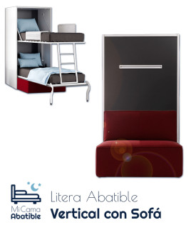 Litera Abatible Vertical con Sofá Ref CAN37000