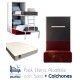 Pack Litera Abatible Vertical con Sofá y Colchones Ref CAN38000