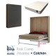 Pack Cama Abatible Vertical con más altura y Colchón Ref CAN85000