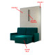 Cama Abatible Vertical con Sofá Chaiselongue Ref CAN87000
