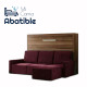 Cama Abatible Horizontal con Sofá Chaiselongue Ref CAN88000