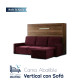 Cama Abatible Horizontal con Sofá Chaiselongue Ref CAN88000