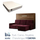 Pack Cama Abatible Horizontal con Sofá Chaiselongue y Colchón Ref CAN90000