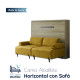 Cama Abatible Horizontal con Sofá Ref CAN34100