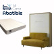 Pack Cama Abatible Vertical con Sofá y Colchón Ref CAN28100