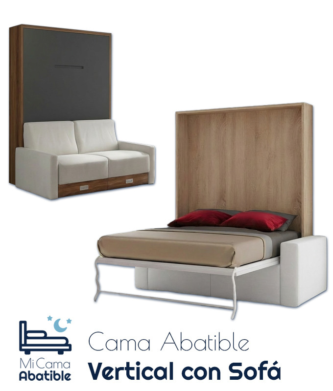 Cama Abatible Vertical con Sofá Ref CAN15000