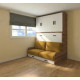 Cama Abatible Horizontal con Sofá y Armario Ref CAN97000