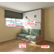 Cama Abatible Horizontal con Sofá y Armario Ref CAN97000