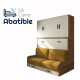 Cama Abatible Horizontal con Sofá y Armario Ref CAN97000