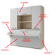 Cama Abatible con escritorio y armario Ref CAZ26000