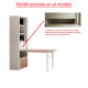 Librería con mesa de estudio abatible Ref CAN68000