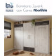 Dormitorio juvenil formado por 2 camas abatibles verticales con altillo y armario Ref CAZ24-28