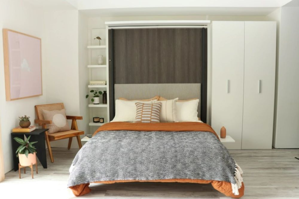 Mueble cama plegable perfecto para recibir invitados 